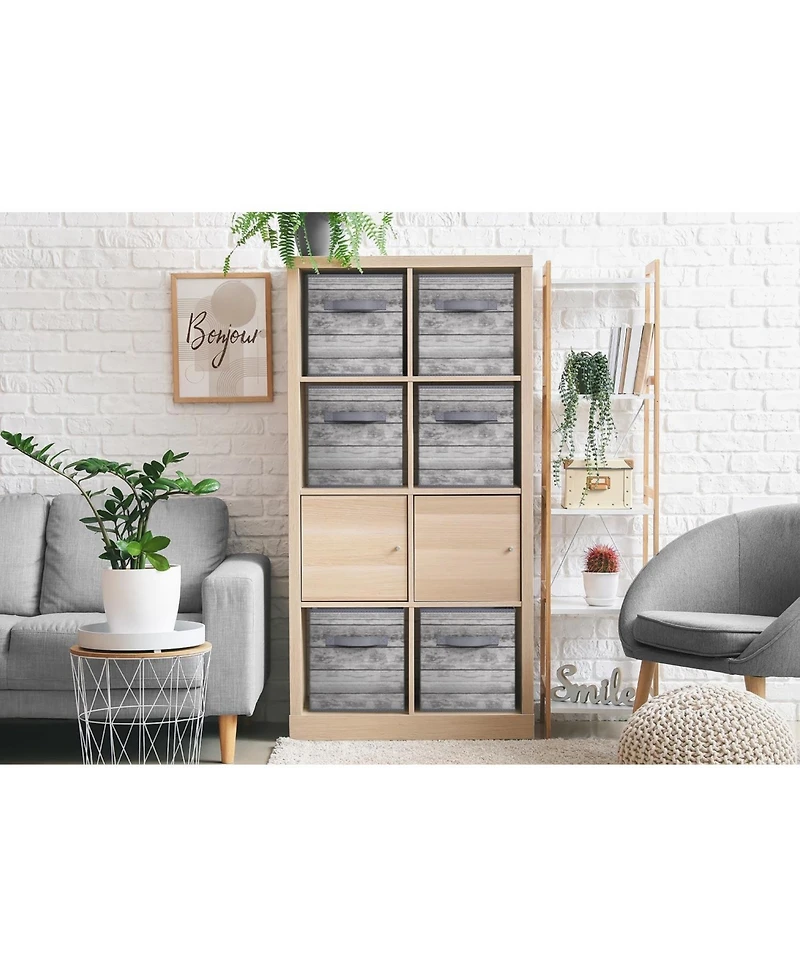 Sorbus 11 Inch Foldable Fabric Storage Cube Bin with Handles - for Organizing Pantry, Closet, Nursery, Playroom, & More