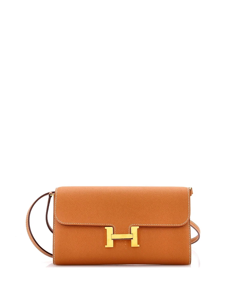 Pre-Owned Hermes Constance To Go Wallet Epsom