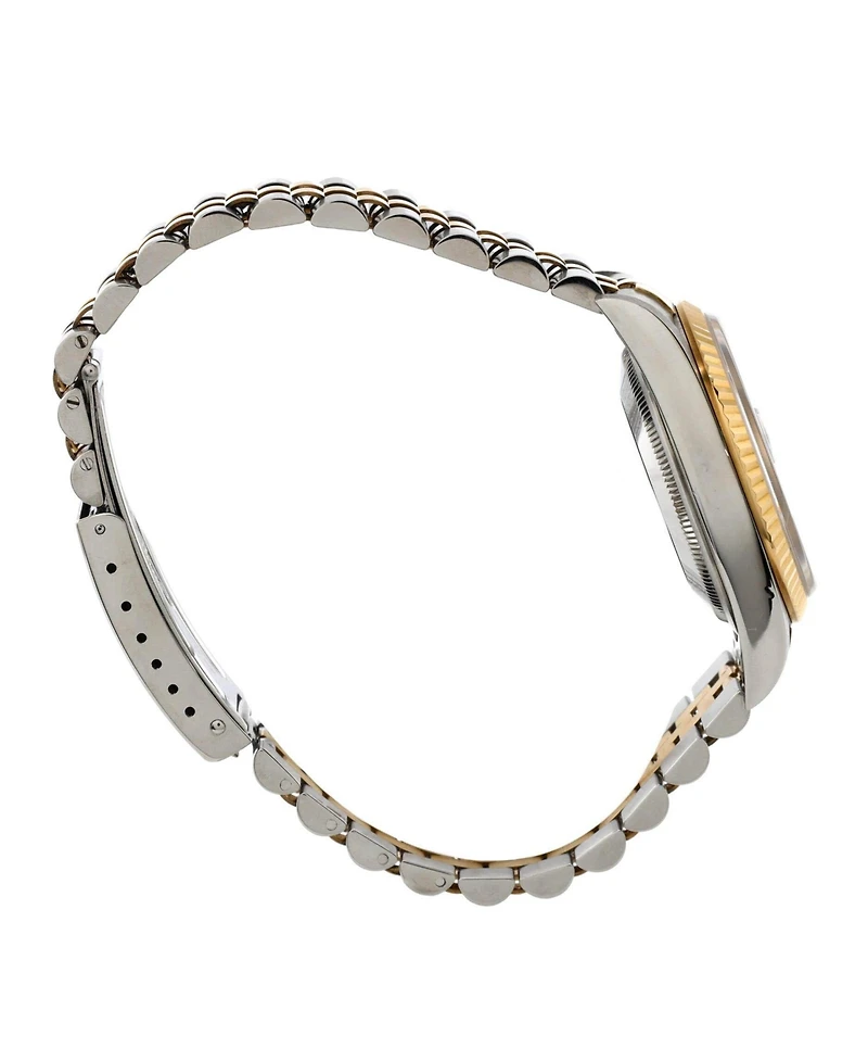 Pre-Owned Rolex Oyster Perpetual Datejust Automatic Watch in Stainless Steel and Gold with Diamond Markers 36mm
