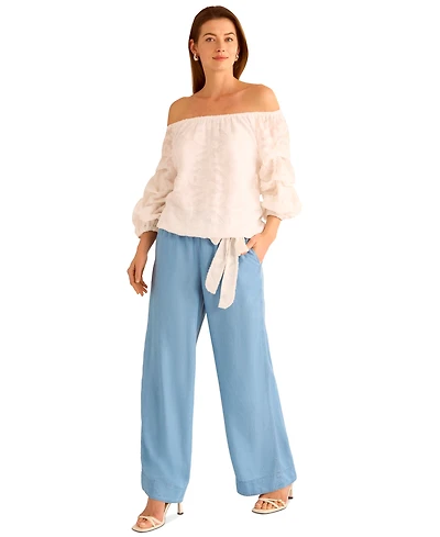Vince Camuto Women's Drawstring Wide-Leg Pants