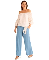 Vince Camuto Women's Drawstring Wide-Leg Pants