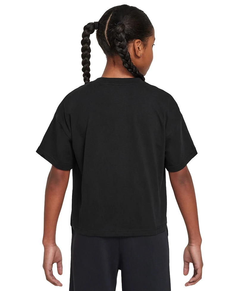 Nike Big Girls Sportswear Just Do It Graphic Cotton T-Shirt