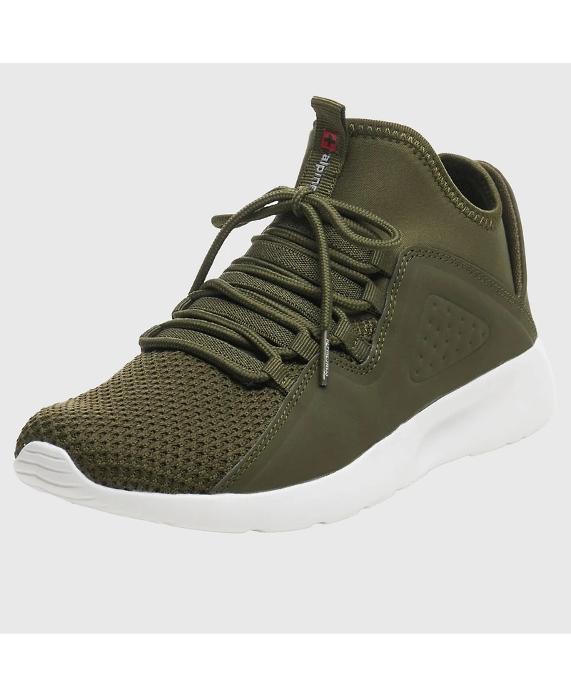 Alpine Swiss Men's Fashion Sneakers Lightweight Knit Top Elastic Sock Tennis Shoe