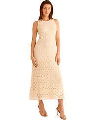 Vince Camuto Women's Crochet Maxi Tank Dress