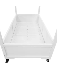 Portable Cold Frame Greenhouse with Wheels & Storage