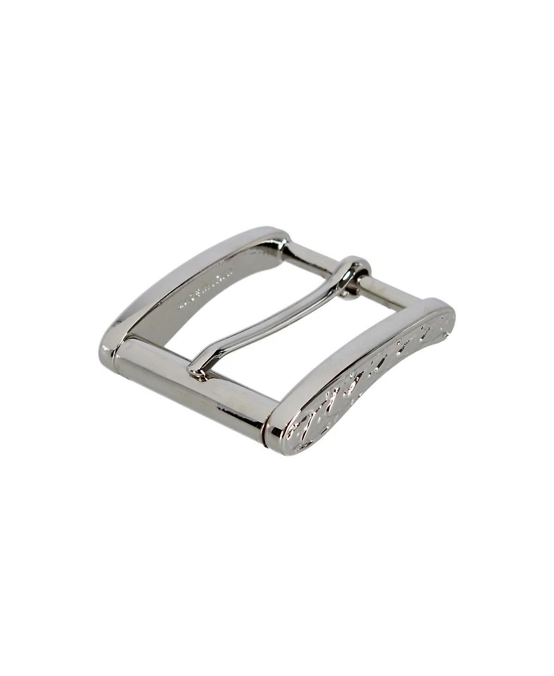 Trafalgar Men's 35mm Solid Brass Italian Classic Arched Rectangular Harness Belt Buckle