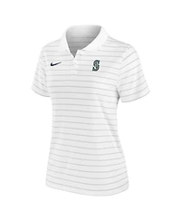 Nike Women's White Seattle Mariners Authentic Collection Victory Performance Polo Shirt