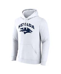 Fanatics Men's White Nevada Wolf Pack Primary Logo Pullover Hoodie