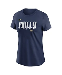 Nike Women's Trea Turner Royal Philadelphia Phillies 2024 City Connect Fuse Player Name Number T-Shirt