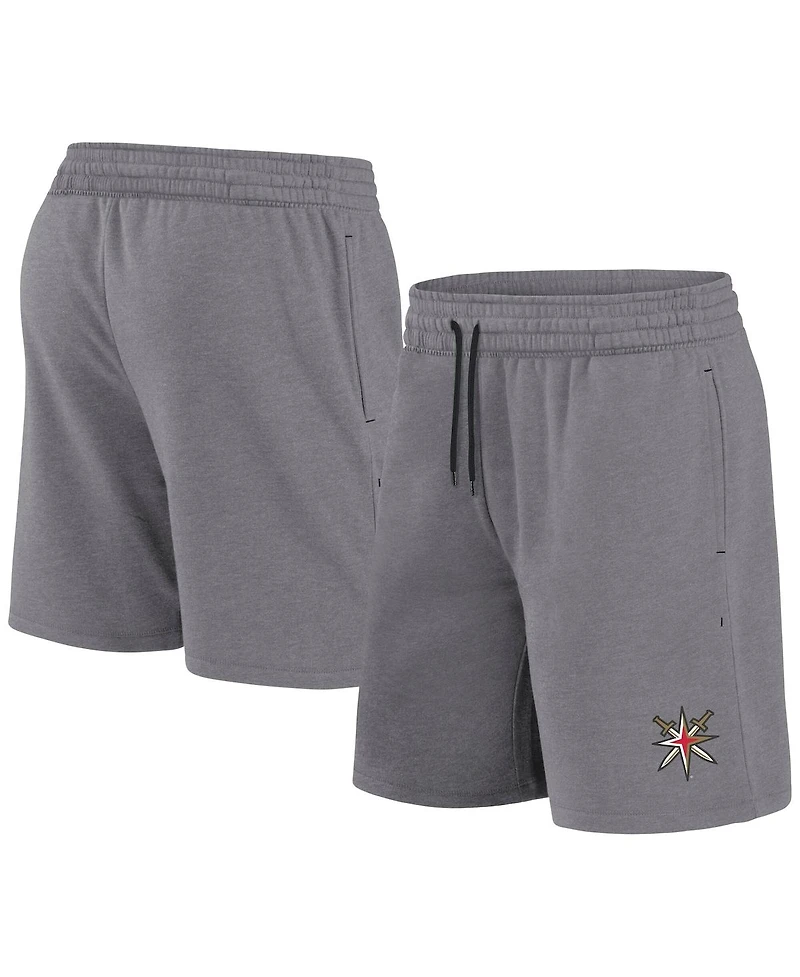 Fanatics Men's Heather Gray Vegas Golden Knights Humble Training Shorts