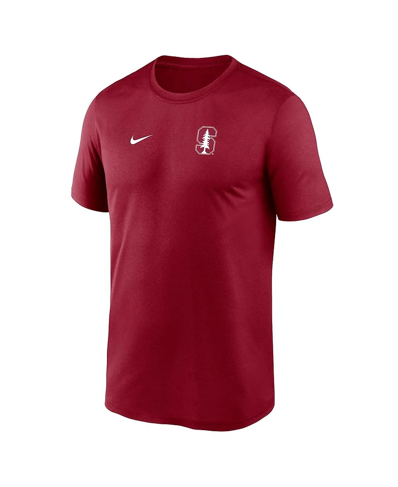 Nike Men's Cardinal Stanford 2025 Sideline Small Logo Legend Performance T-Shirt