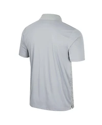 Colosseum Men's Gray Mississippi State Bulldogs Cybernetic Polo Shirt