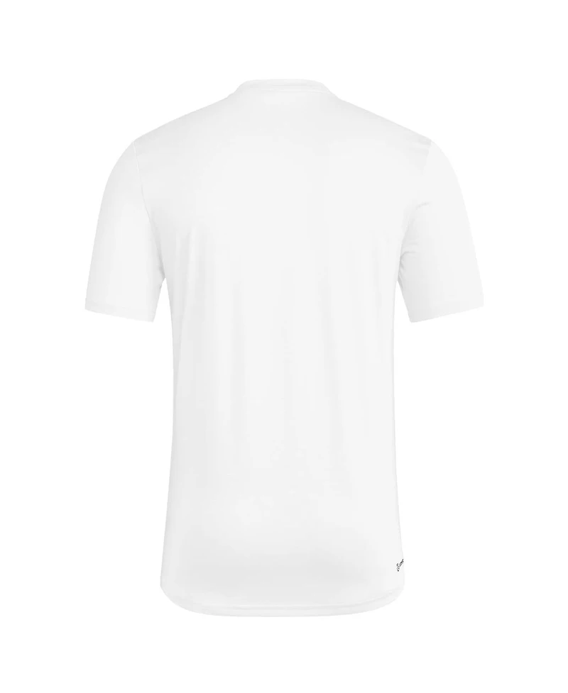 Adidas Men's White La Galaxy 2025 Jersey Hook Aeroready T-Shirt
