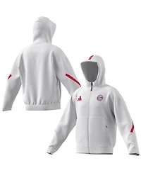 Adidas Men's White Bayern Munich 2025/26 Anthem Full-Zip Jacket