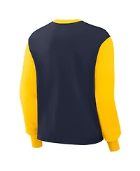 Nike Women's College Navy Michigan Wolverines Boxy Long Sleeve T-Shirt