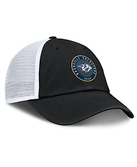 Fanatics Men's Black/White Nashville Predators Averie Trucker Adjustable Hat
