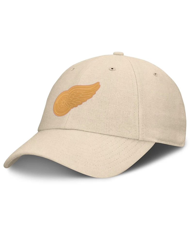 Fanatics Men's Tan Detroit Red Wings Front Office Canvas Adjustable Hat