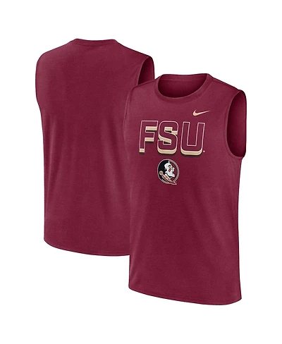 Nike Men's Garnet Florida State Seminoles Primetime Tricode Legend Performance Tank Top