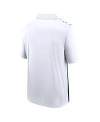 Logo Athletic Men's White/Navy Denver Broncos Sandlot Game Polo Shirt