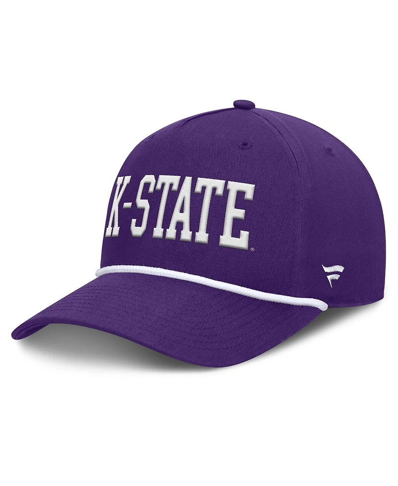 Fanatics Men's Purple Kansas State Wildcats Foul Ball Rope Adjustable Hat