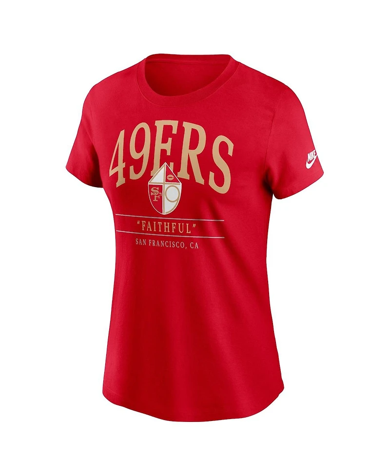 Nike Women's Scarlet San Francisco 49ers Hometown Local Pack T-Shirt