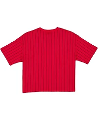 New Era Women's Red/Black Chicago White Sox 2025 City Connect Pinstripe T-Shirt