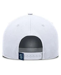 Fanatics Men's White Seattle Kraken Rope A-Frame Adjustable Hat