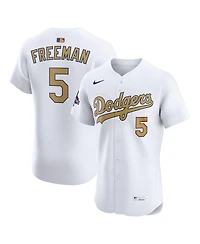 Nike Men's Freddie Freeman White Los Angeles Dodgers 2025 Gold Collection Elite Jersey