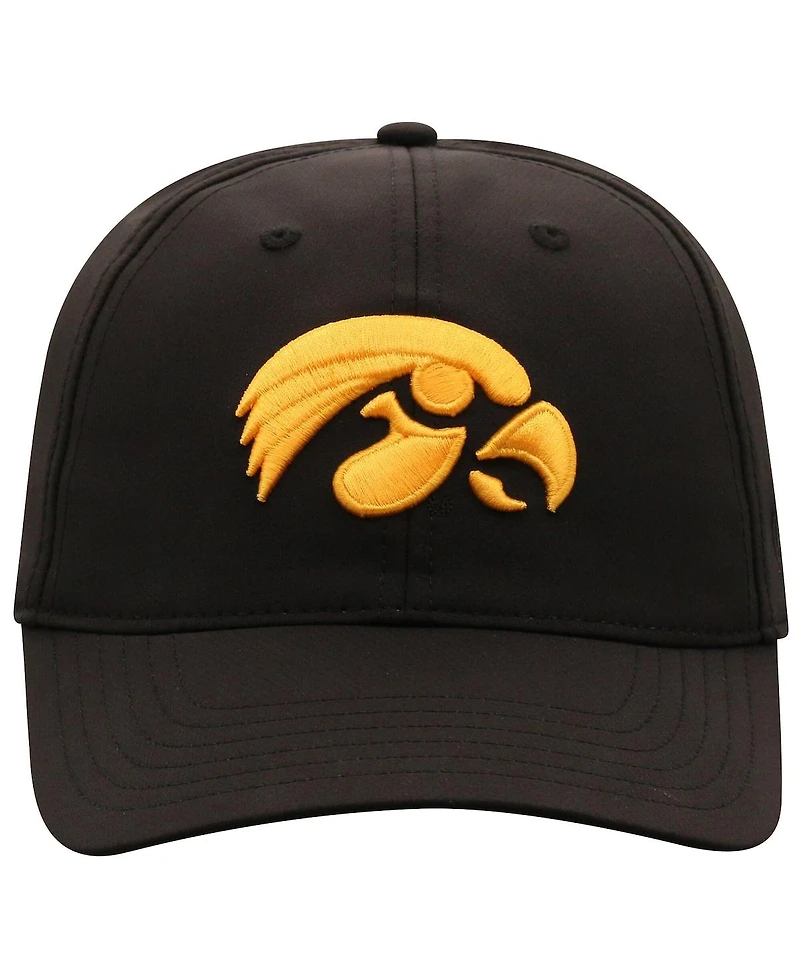 Top of the World Men's Black Iowa Hawkeyes Victory Trainer Adjustable Hat
