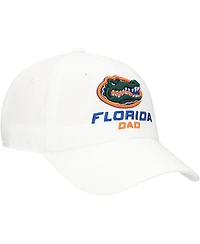 Top of the World Men's White Florida Gators Staple Dad Adjustable Hat