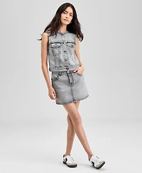 And Now This Women's Button-Front Denim Vest, Exclusively at Macy's