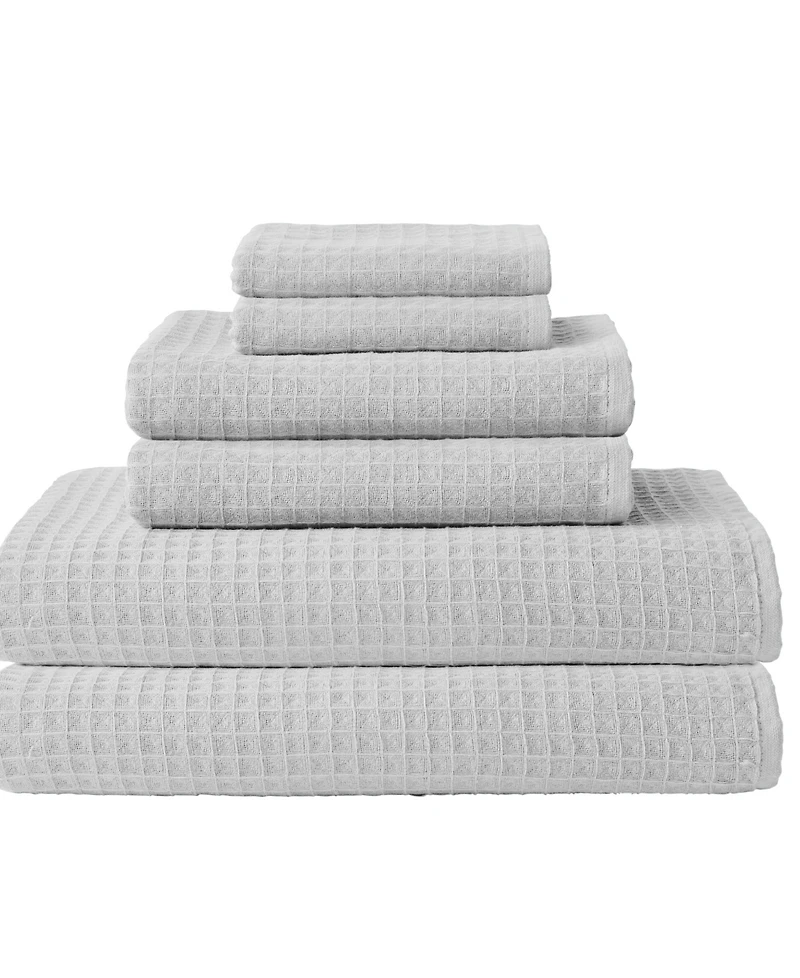 Uchino Waffle Twist 6-Pc. Bath Towel Set