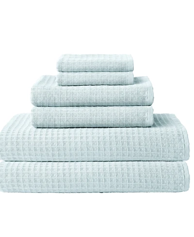 Uchino Waffle Twist 6-Pc. Bath Towel Set