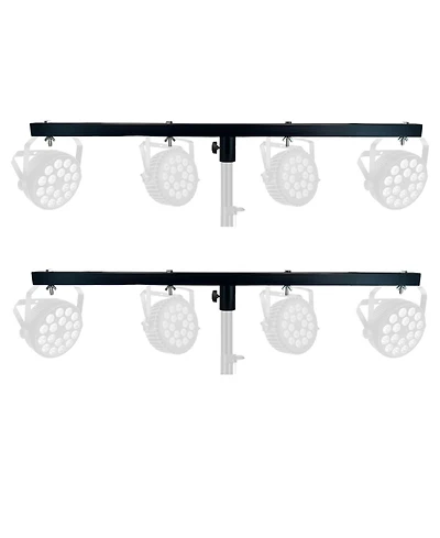 5 Core Dj Lighting T Bar 4 Party Light Extension 2Pc Crossbar Tbar 66lb Capacity