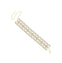 Sohi Gold-Plated Crystal Necklace