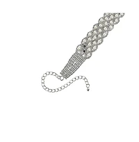 Sohi Pearl Crystal Choker Necklace