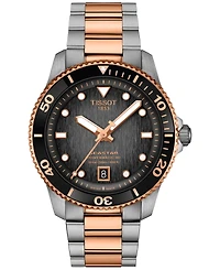 Tissot Men's Swiss Automatic Seastar 1000 Powermatic 80 Two-Tone Stainless Steel Bracelet Watch 40mm