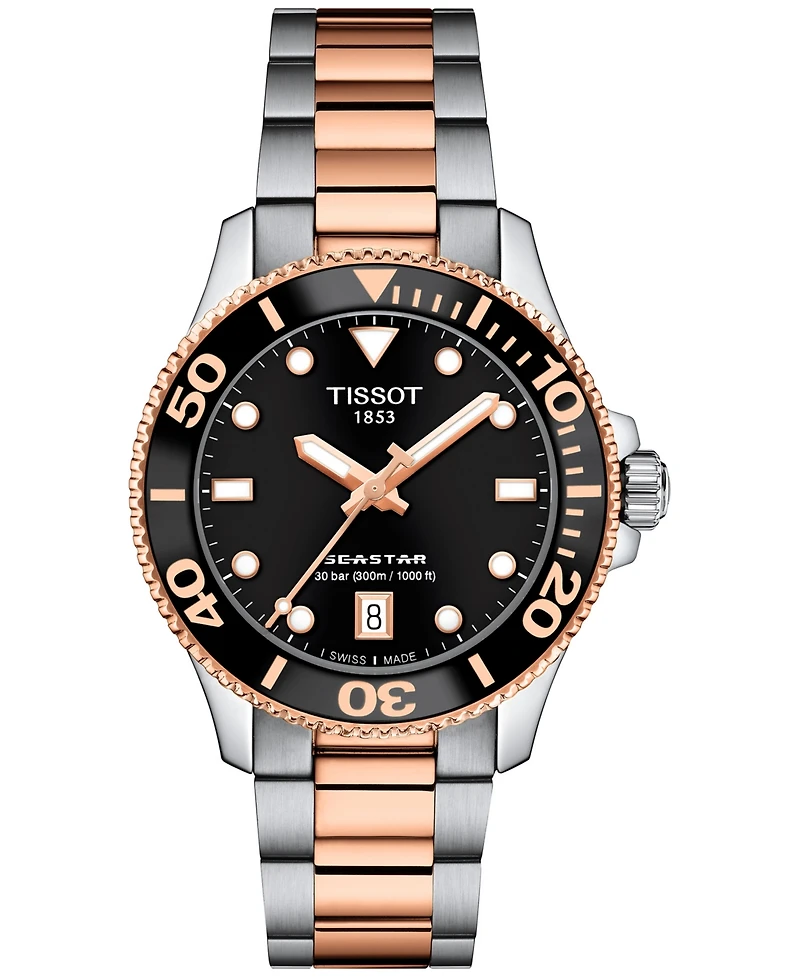 Tissot Women's Swiss Seastar 1000 Two-Tone Stainless Steel Bracelet Watch 36mm