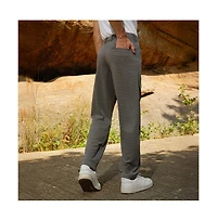 Campus Sutra Men's Ash Grey Micro-Check Chino Trousers