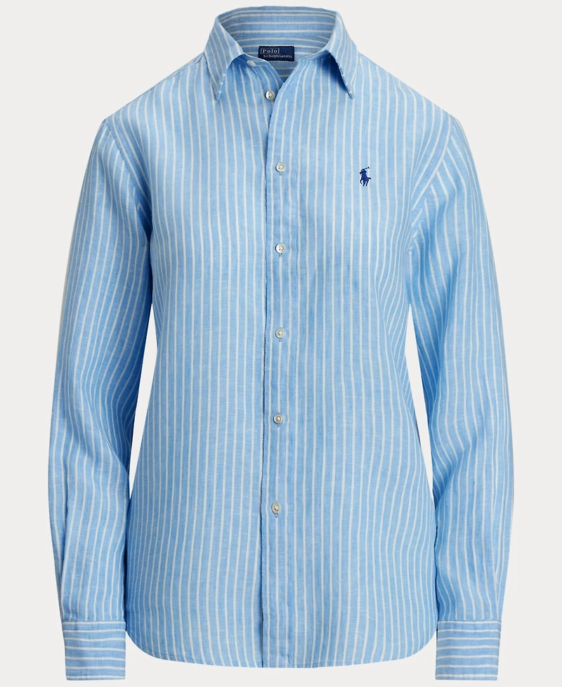 Polo Ralph Lauren Women's Classic-Fit Striped Linen Shirt