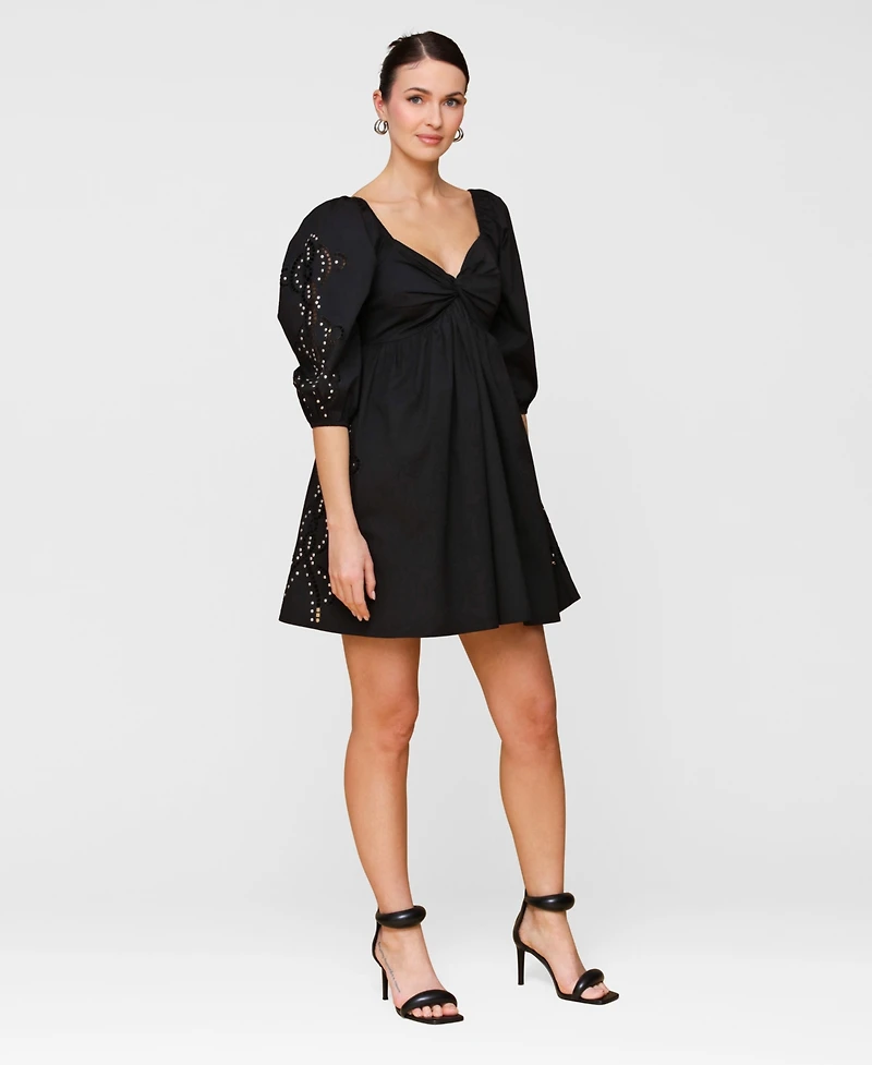 Avec Les Filles Women's Embellished A-Line Dress