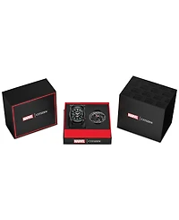 Citizen Eco-Drive Men's Marvel Venom Lethal Protector Black Polyurethane Strap Watch 42mm Box Set