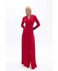 Nocturne Women's Double Breasted Long Dress