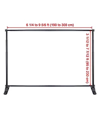 Yescom 10' Telescopic Adjustable Backdrop Stand Trade Show Photo Display Wall Exhibitor