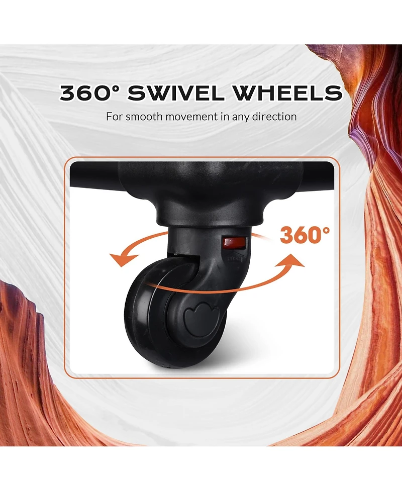 Byootique 3-Piece Makeup Train Cases Cosmetic Organizer Kit Wheel Cb Dusk