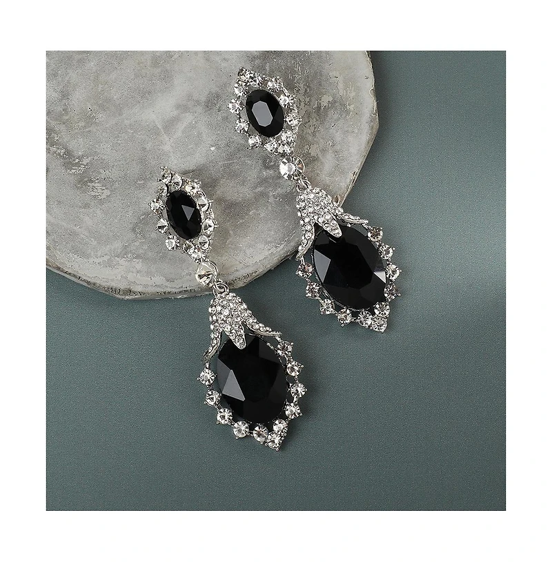 Sohi Silver-Plated Drop Earrings