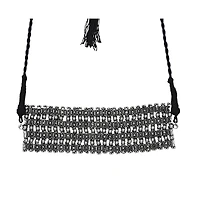 Sohi Oxidised Statement Choker Necklace