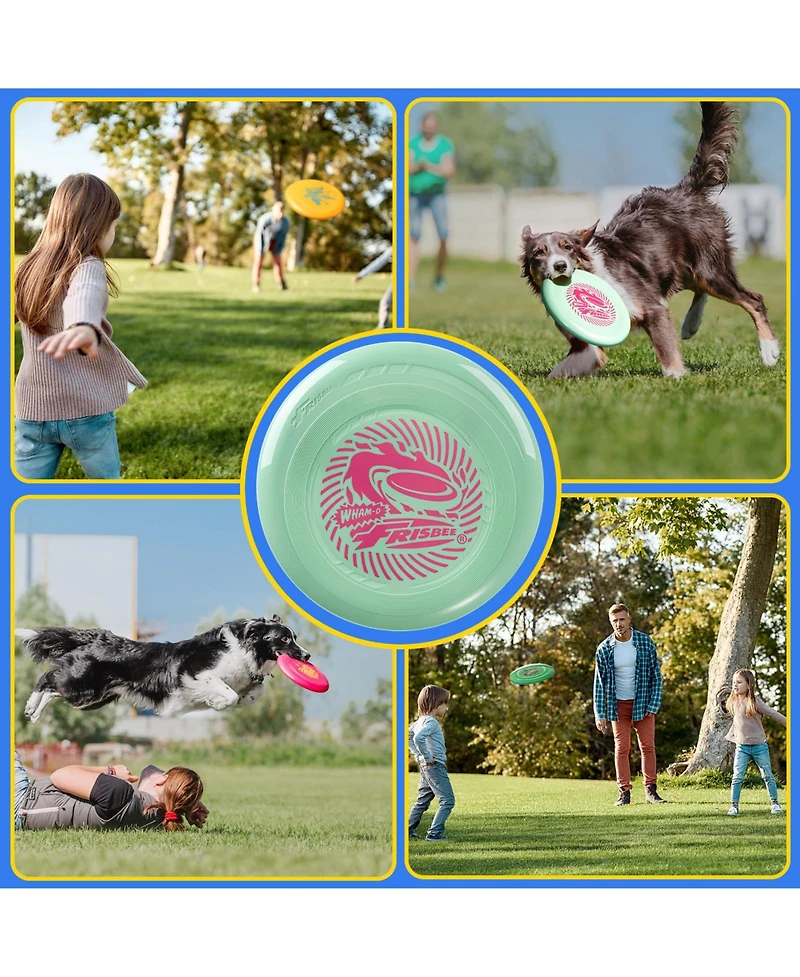 Wham-o Frisbee Go Pack Flying Disc, 9 Inch Lightweight Colorful Toy Set for Beginners Outdoor Game