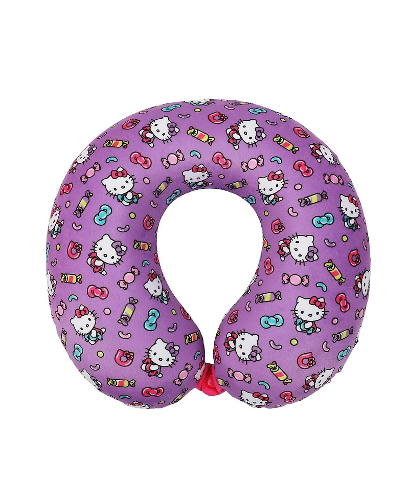 Hello Kitty Candy Neck Pillow & Luggage Tag Set