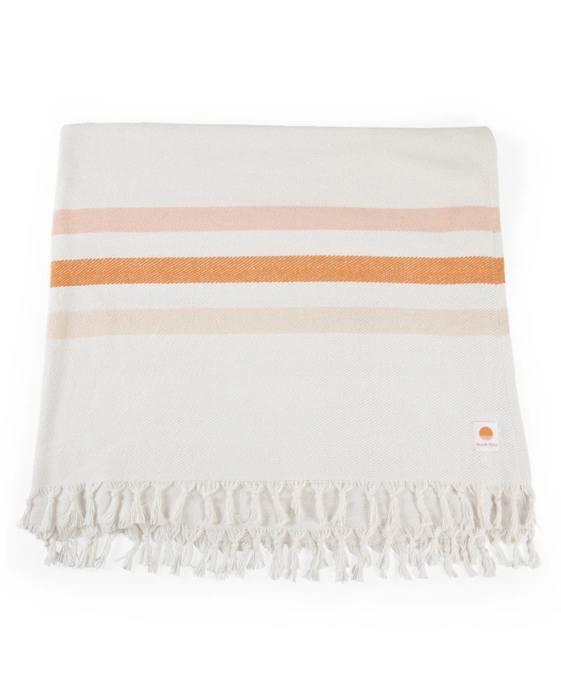 Beach State Oceanside Washable Cotton Beach Blanket, 66" x 80"